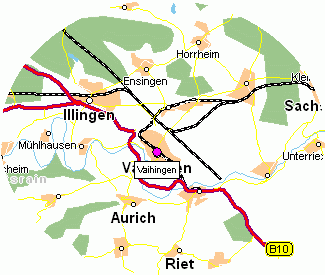 Zur Homepage von Vaihingen / Karte © Map-Guide